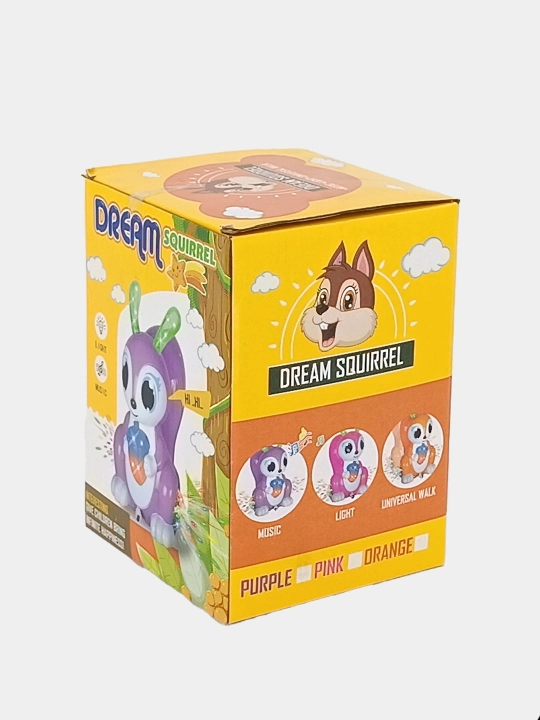 Dream Squirrel musiqali va chiroqli rivojlantiruvchi o'yinchoq sincap