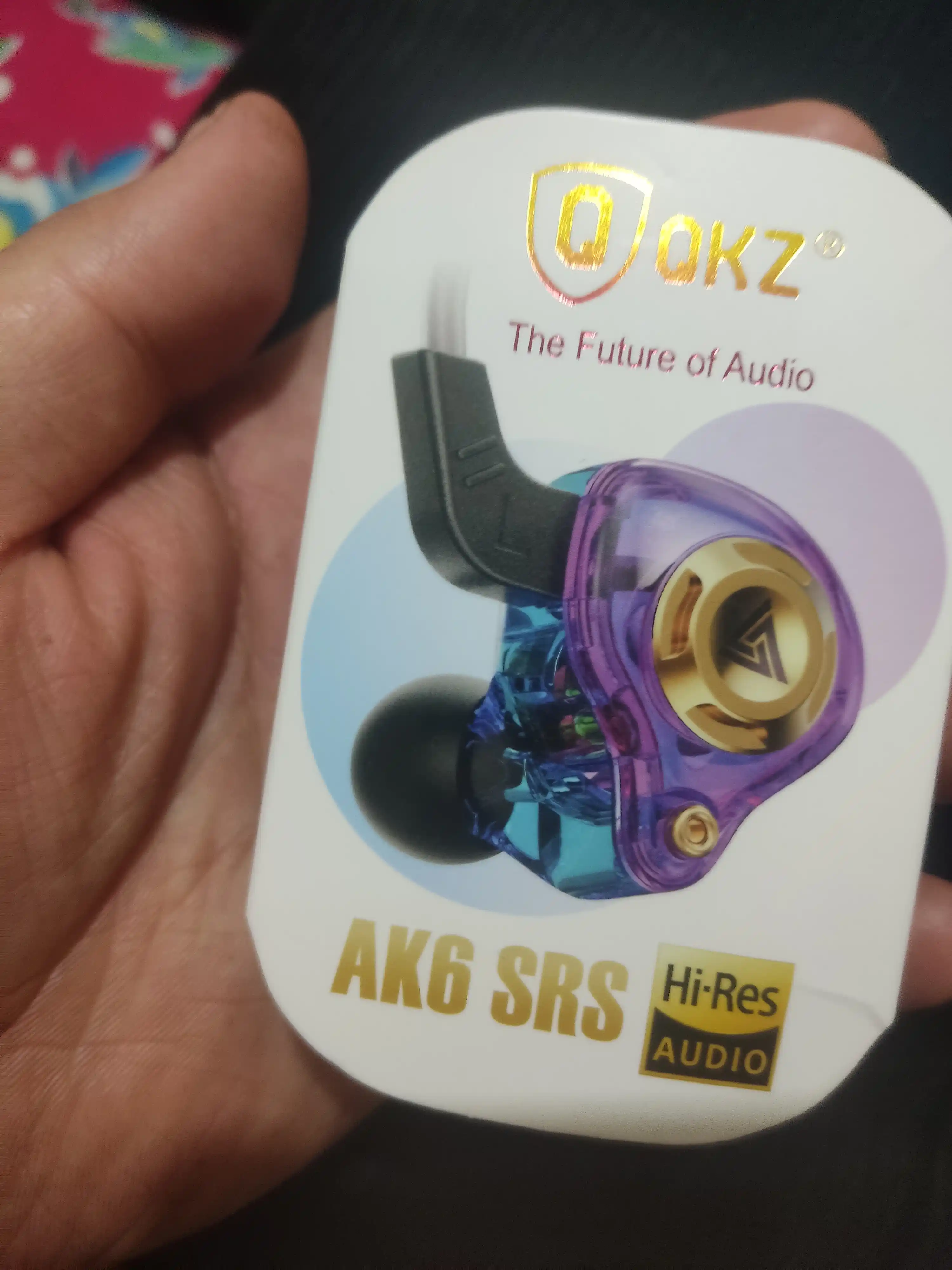 QKZ AK6 SRS проводные внутриканальные наушники с микрофоном, Hi-Fi звук, глубокий бас