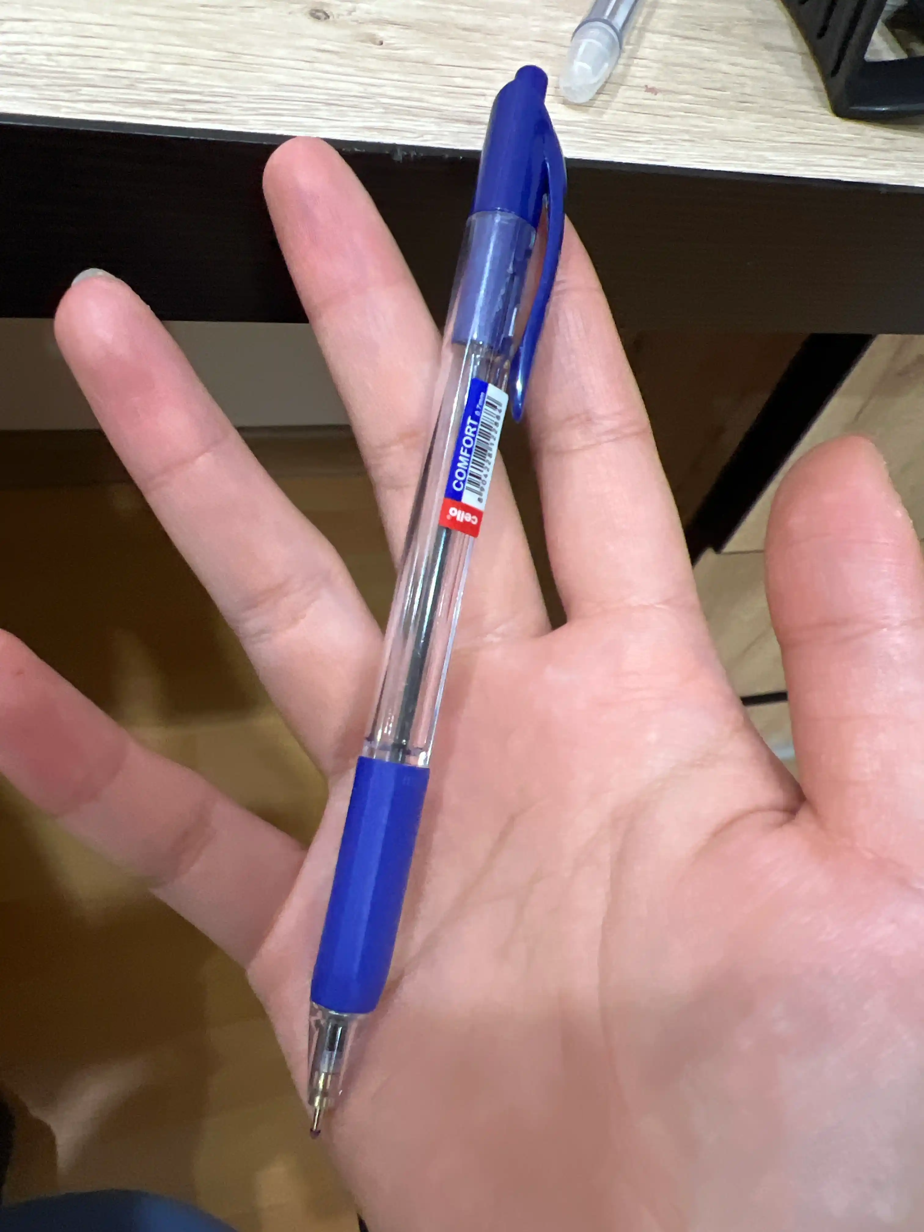 Ruchkalar Comfort 0.7 mm, ko‘k, 10 donadan
