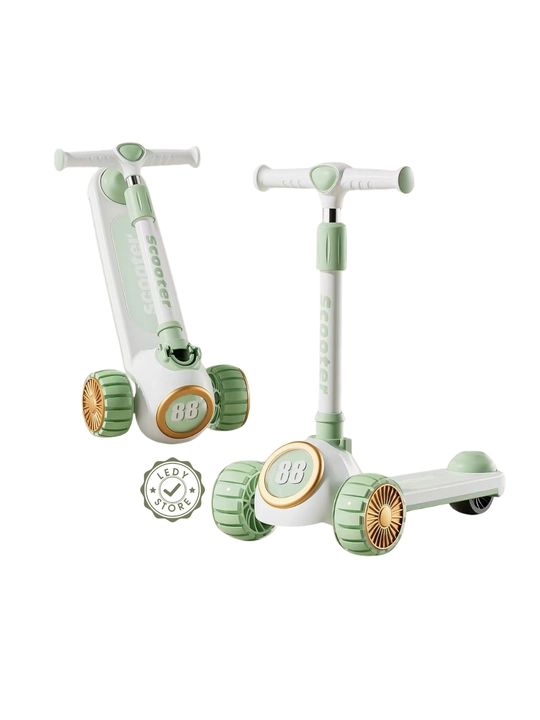 Детский трёхколёсный самокат Scooter KD-505, складной