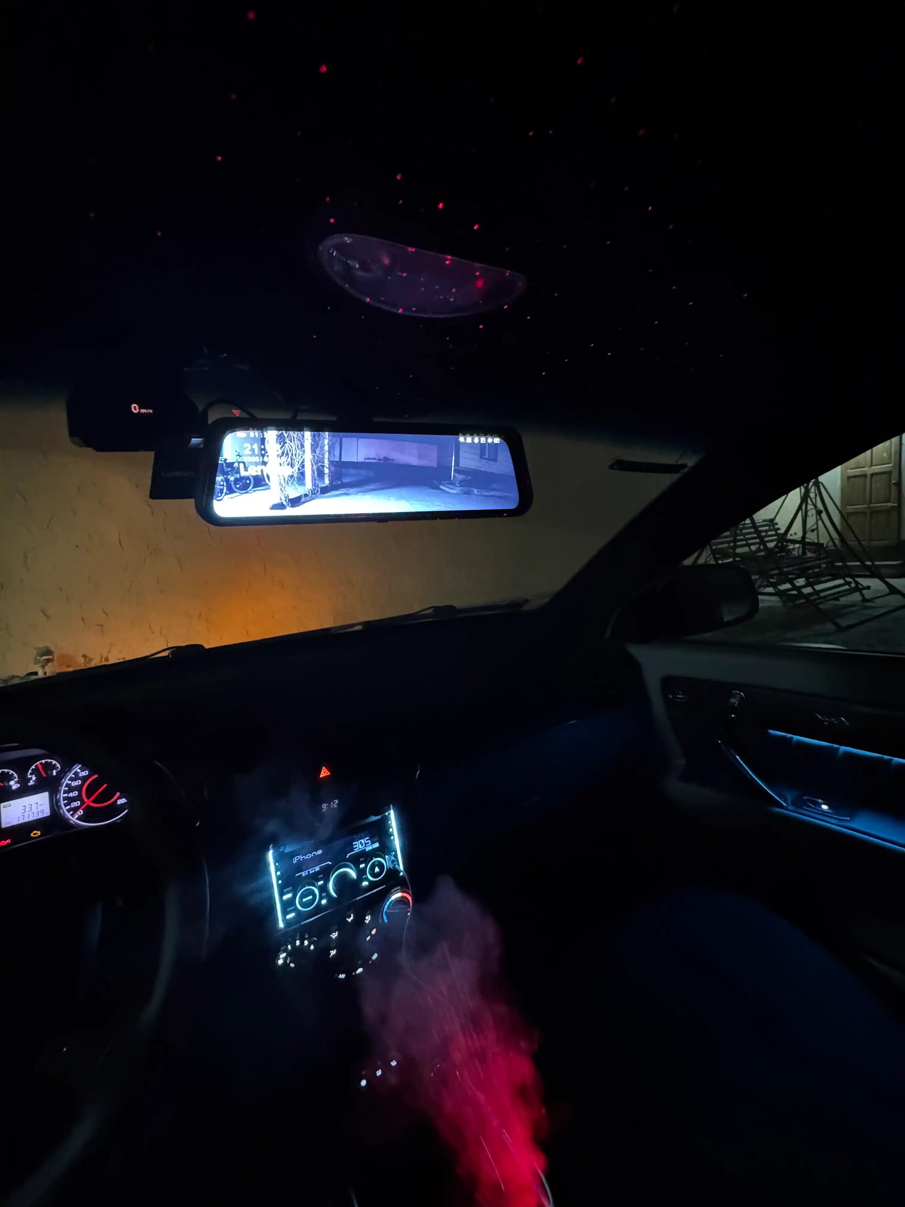 Увлажнитель воздуха с набором автопарфюм для автомобиля, звездное небо