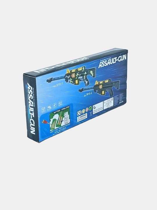 O'yinchoq avtomat Assault-Gun, chiroq va ovoz, batareyali