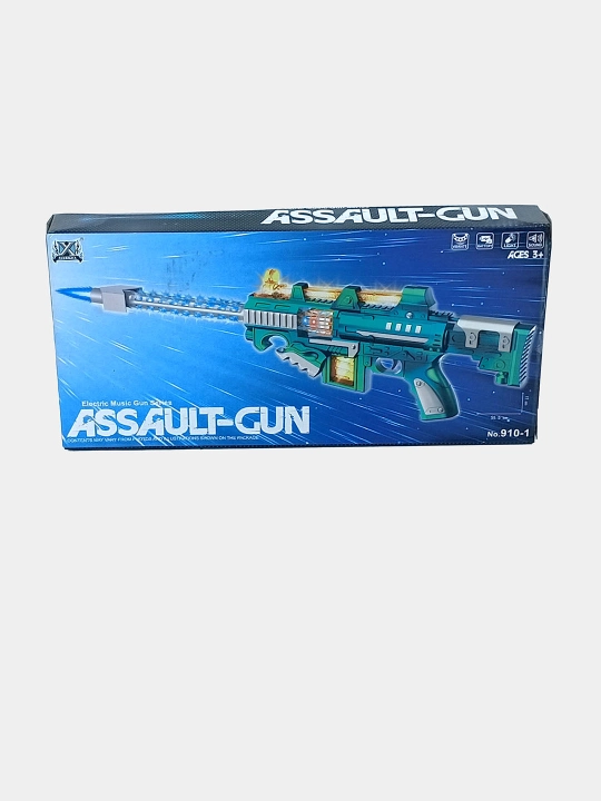 O'yinchoq avtomat Assault-Gun, chiroq va ovoz, batareyali