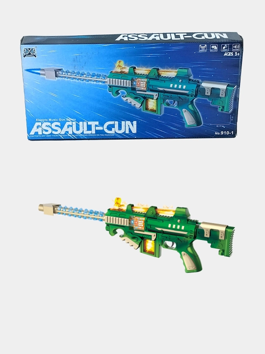 O'yinchoq avtomat Assault-Gun, chiroq va ovoz, batareyali - 