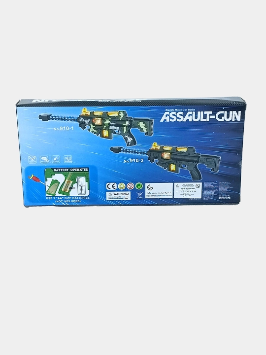 O'yinchoq avtomat Assault-Gun, chiroq va ovoz, batareyali