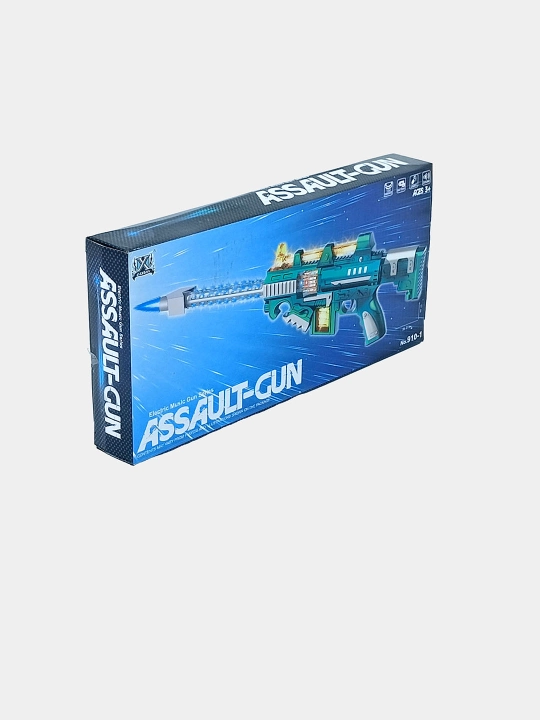 O'yinchoq avtomat Assault-Gun, chiroq va ovoz, batareyali