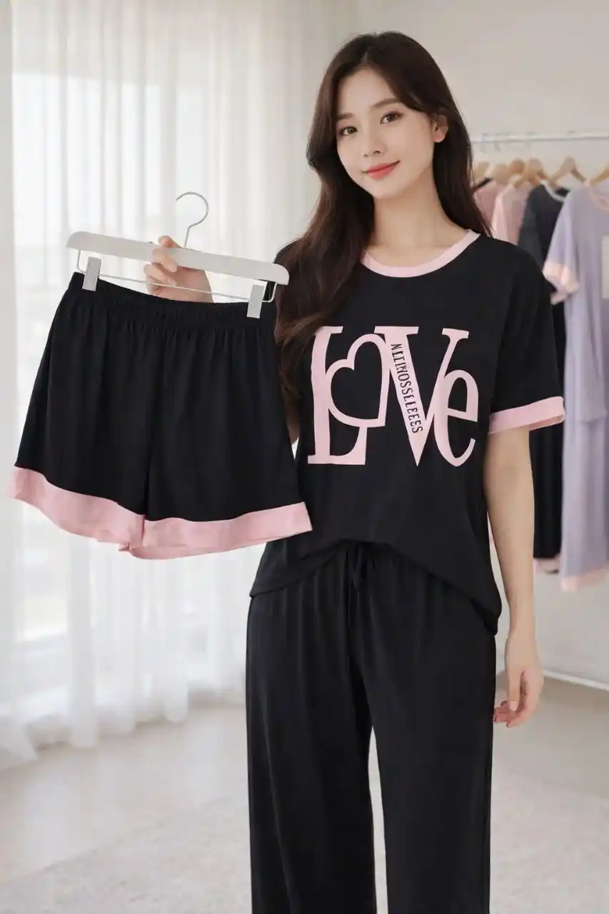 Pijama ayollar uchun, uy kiyimi, yengil matodan, o'lchamlar 46-48-50, M, L