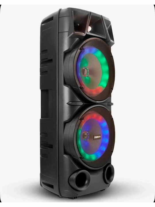 Portativ kolonka ZQS seriya Bluetooth RGB TWS mikrofon USB TF AUX FM displey karaoke bilan