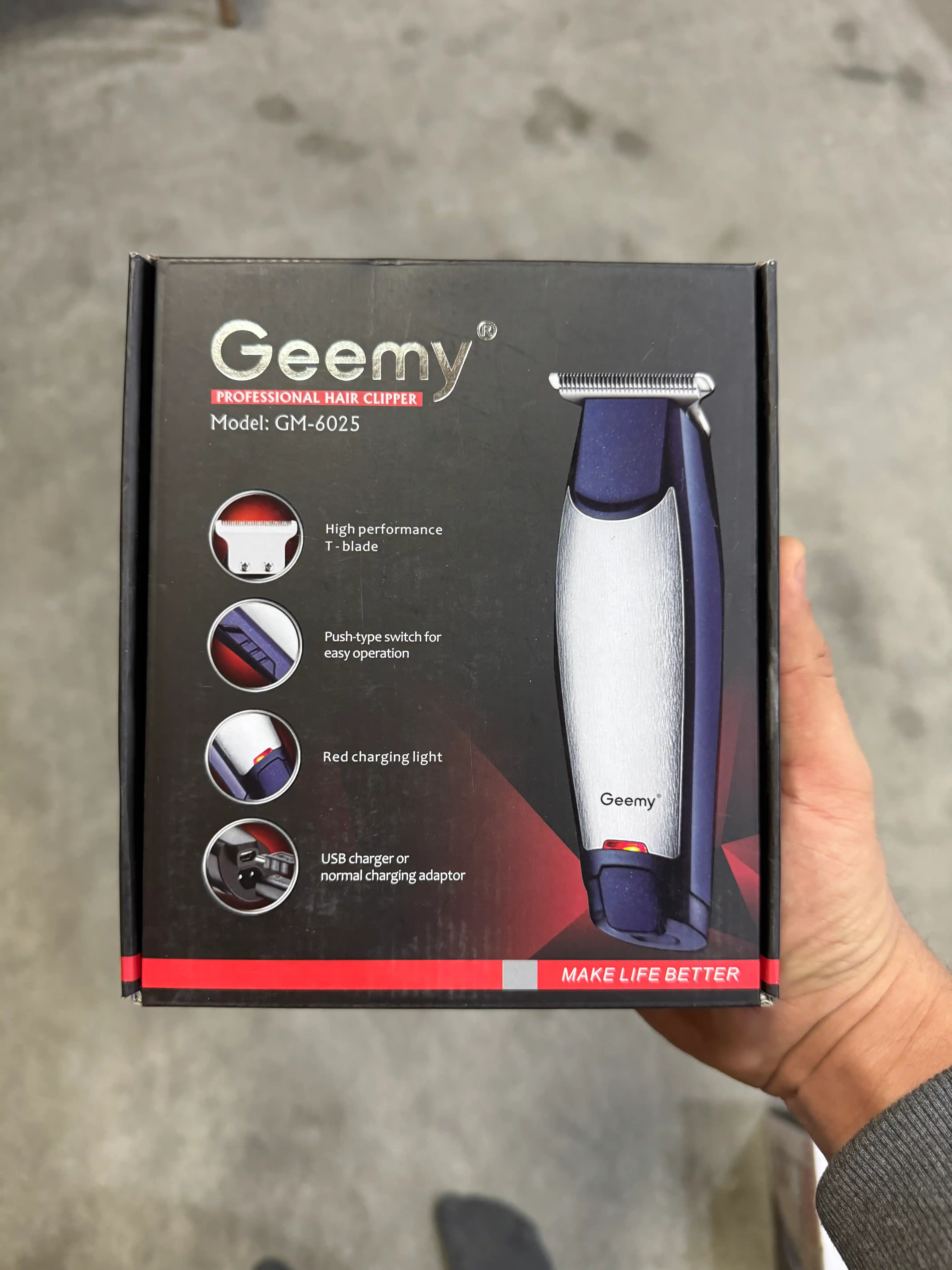 Trimmer 3 tasi 1 da, soch, soqol va burun uchun