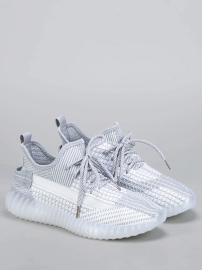 Легкие кроссовки Yeezy, для мужчин и женщин, спортивные, летние, 36 - 44 — PSELECT-PRIME167-СЕРЫЙ-44