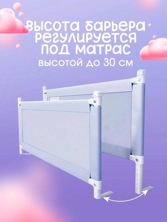 Защитный барьер для детской кровати 1 штук