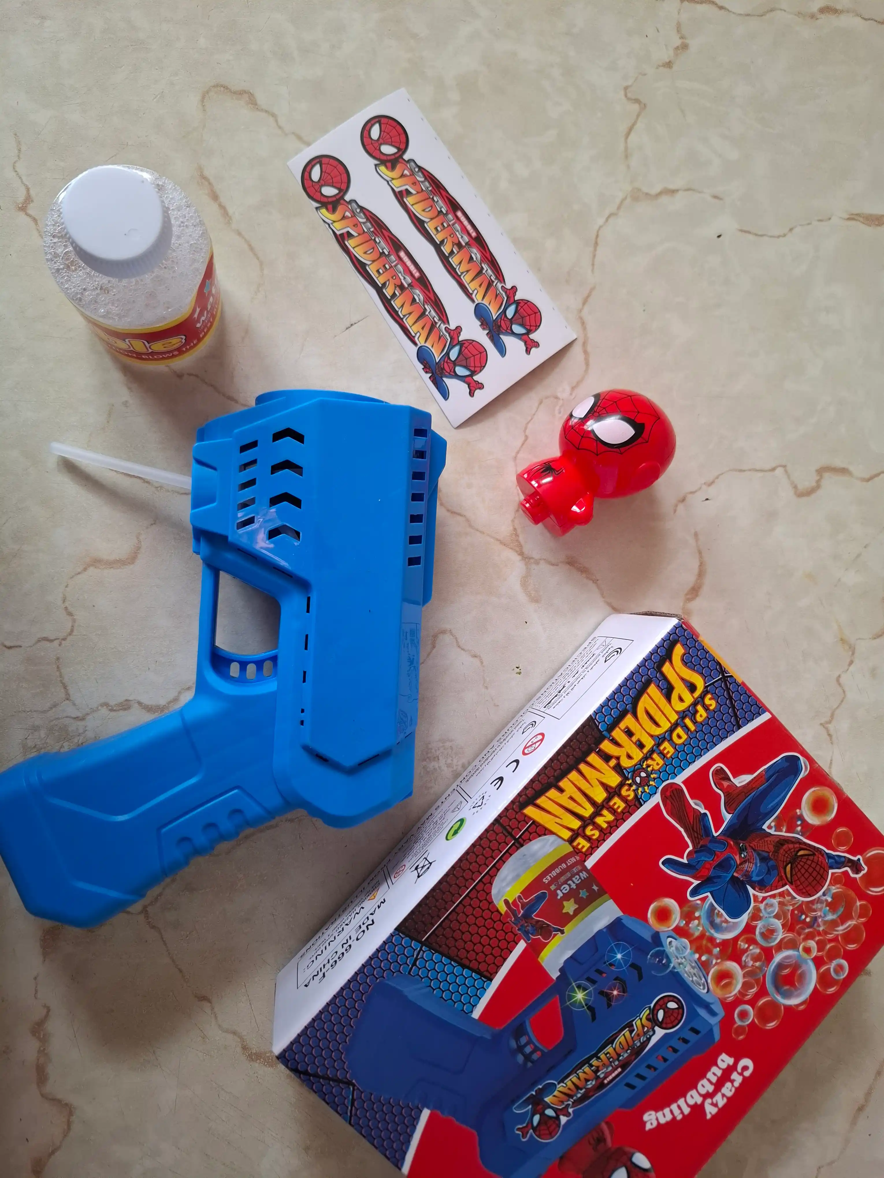 Sovun pufakchalari, pistolet