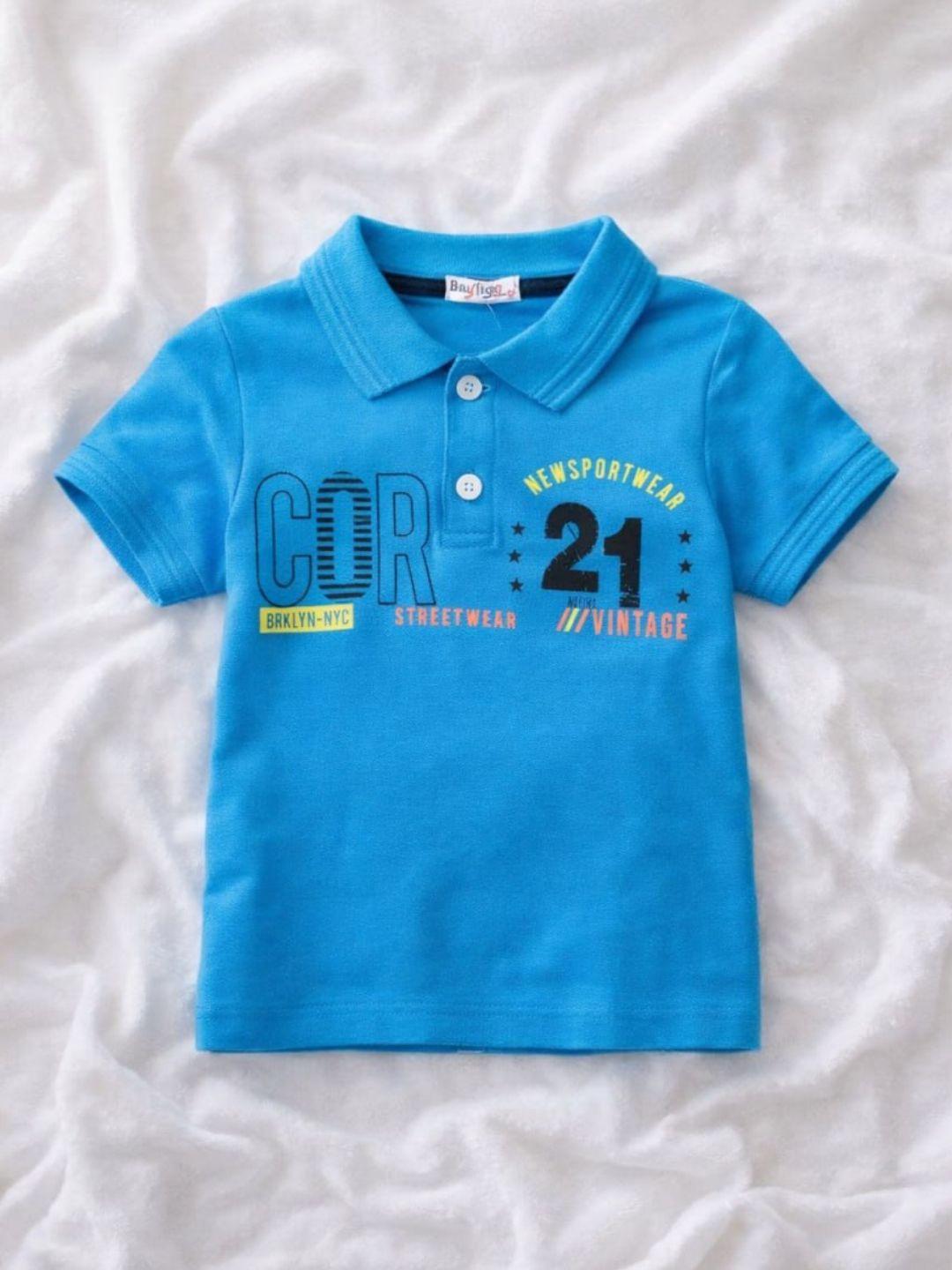 Рубашка поло для мальчика, футболка, финка, хлопок, 1-5 лет, рост 80-110 см