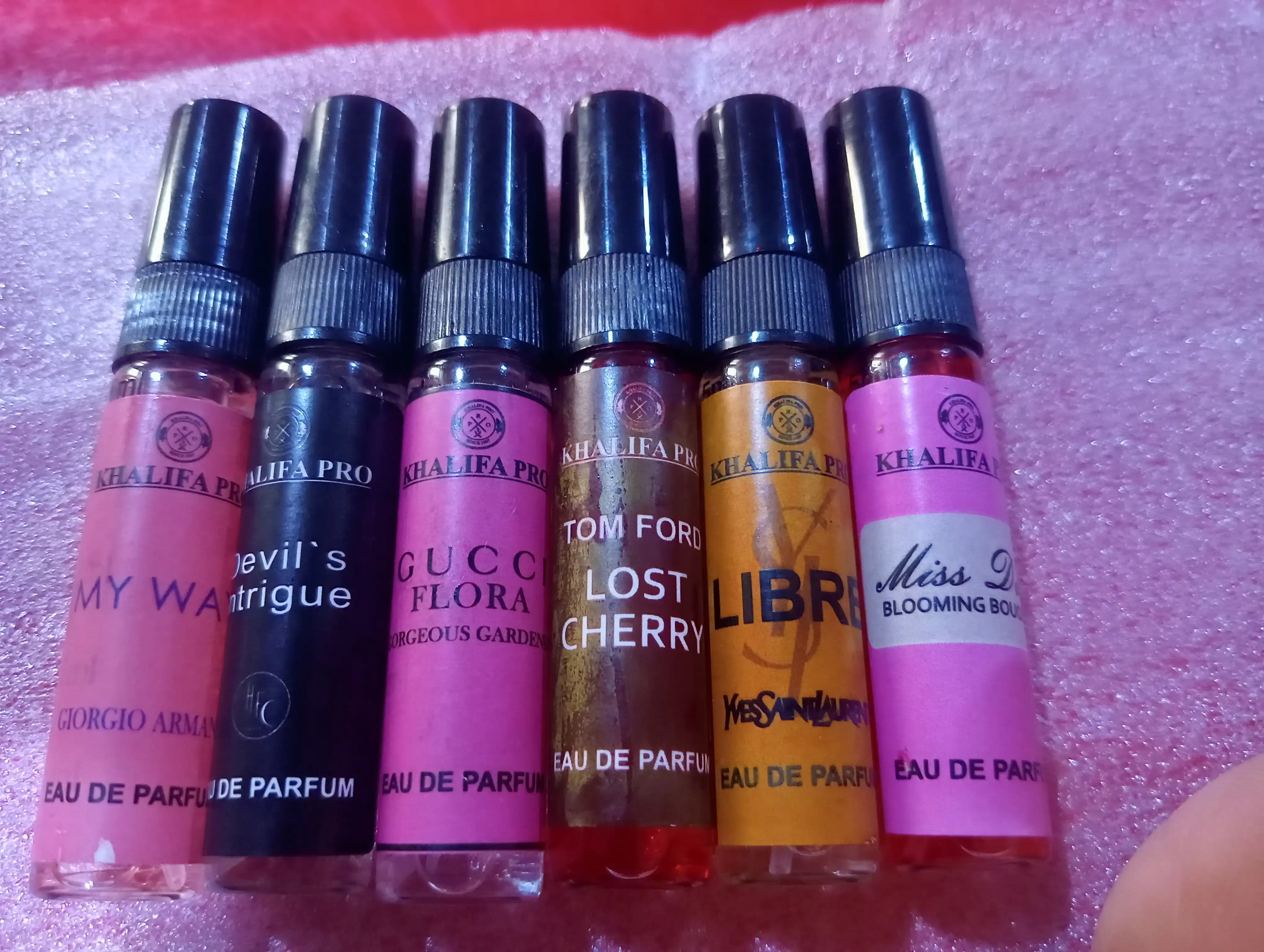 Ayollar uchun atirlar to'plami, Libre, Lost Cherry, Gucci Flora, Miss Dior, My Way, 6in1