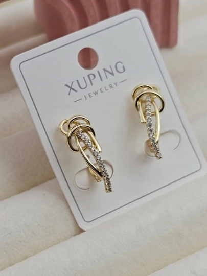 Серьги для девочек и женщин, Xuping — 1001PRT-XUPINGKI-БРОНЗ