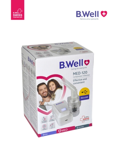 Ингалятор, небулайзер, компрессорный МЕД-120 (B.Well) — SPHARM-MED120