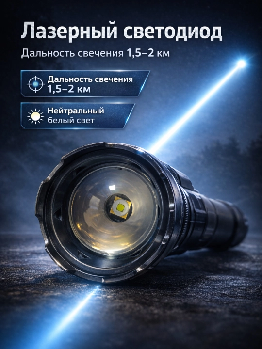 Taktik fonar YES-118 — professional kuch va ishonchlilik