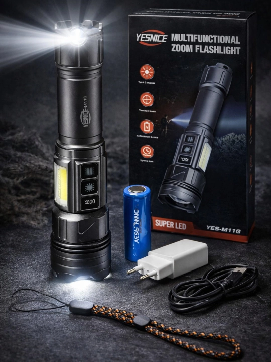 Taktik fonar YES-118 — professional kuch va ishonchlilik