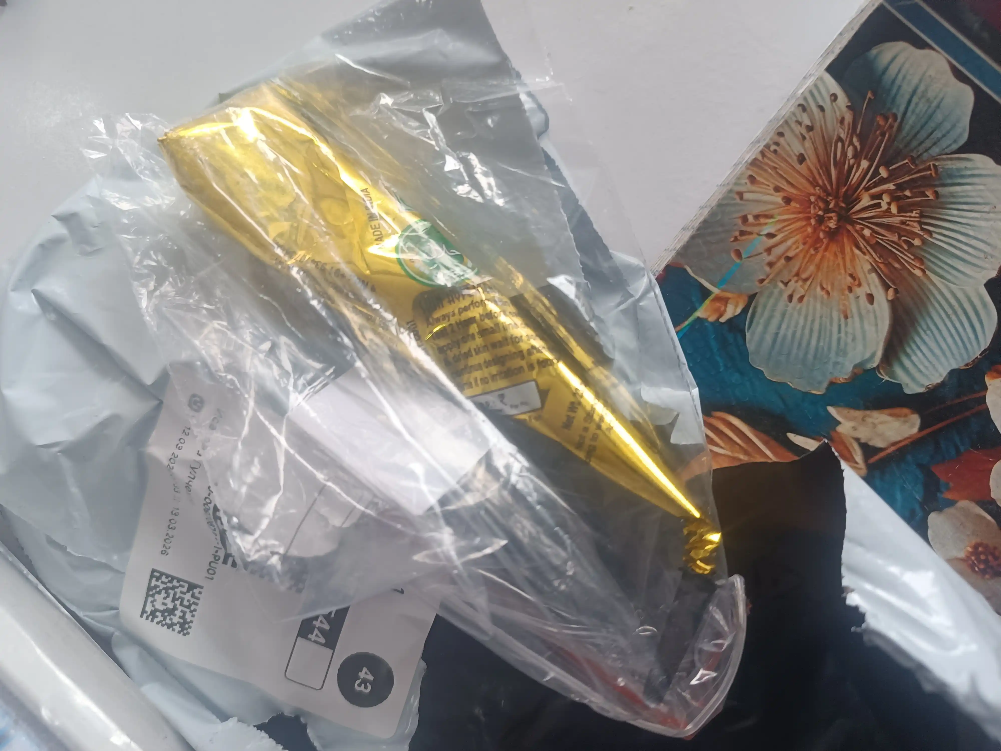 Xna, tabiiy xina qo‘l va kaftlarni bo‘yash uchun hna, Golecha, konussimon Golecha, 25 g