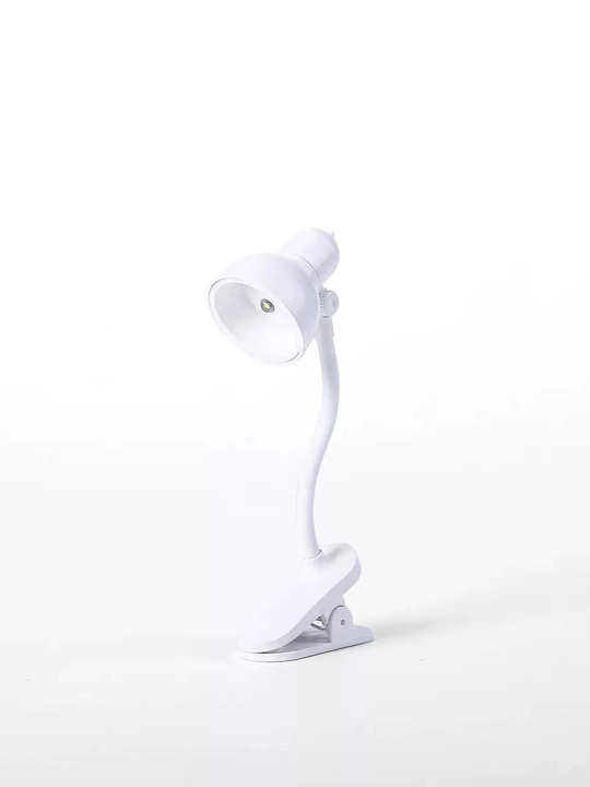 Мини LED лампа для чтения с клипсой – мягкий свет, гибкая 360°, высота 15 см
