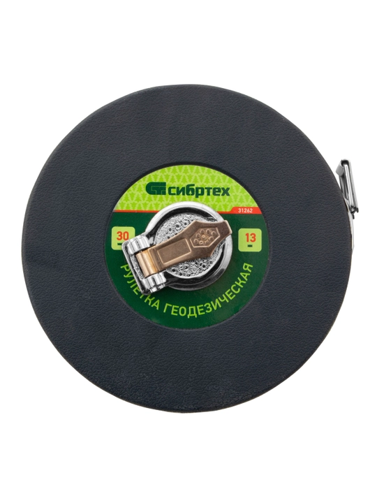 Sibrtex geodezik ruletkasi, 30 m x 13 mm, yopiq korpus, fiberglass lenta, 31262