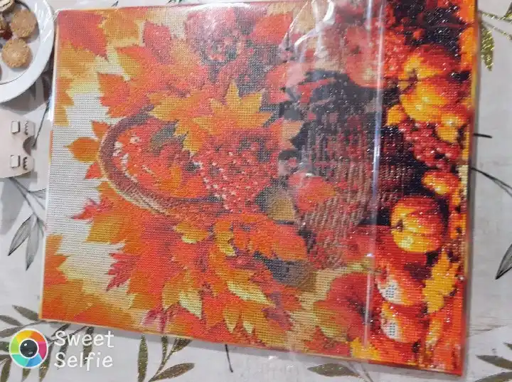 Olmosli mozaika Skystore Gullar, ramkalik asosga tortilgan, 40 x 50 sm