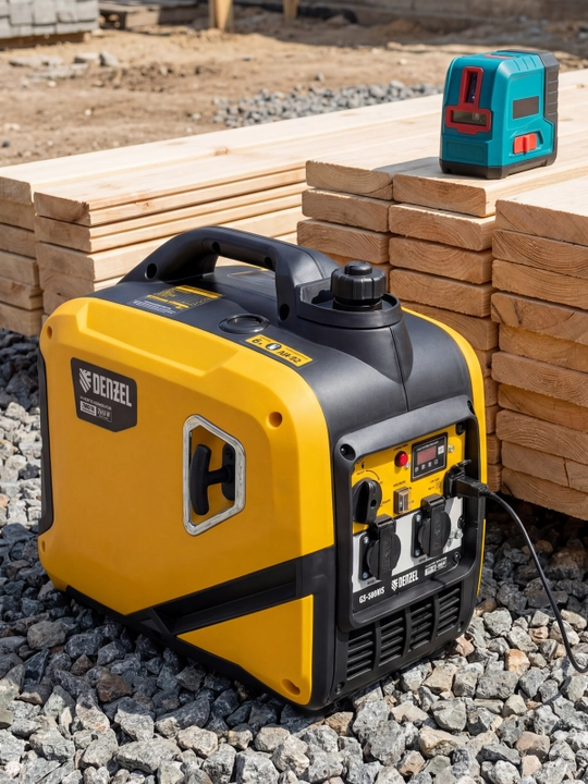 DENZEL GS-3000iS invertor generatori, 3,0 kVt, 230 V, yopiq korpus, qo‘lda ishga tushirish, 94716