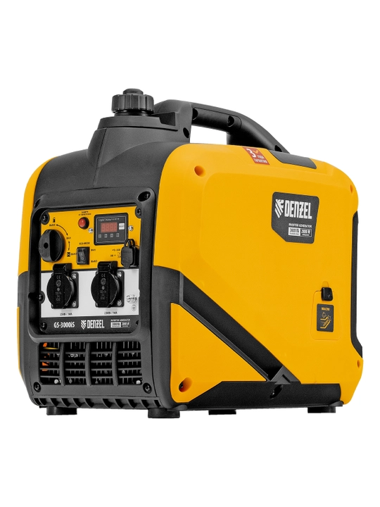 DENZEL GS-3000iS invertor generatori, 3,0 kVt, 230 V, yopiq korpus, qo‘lda ishga tushirish, 94716