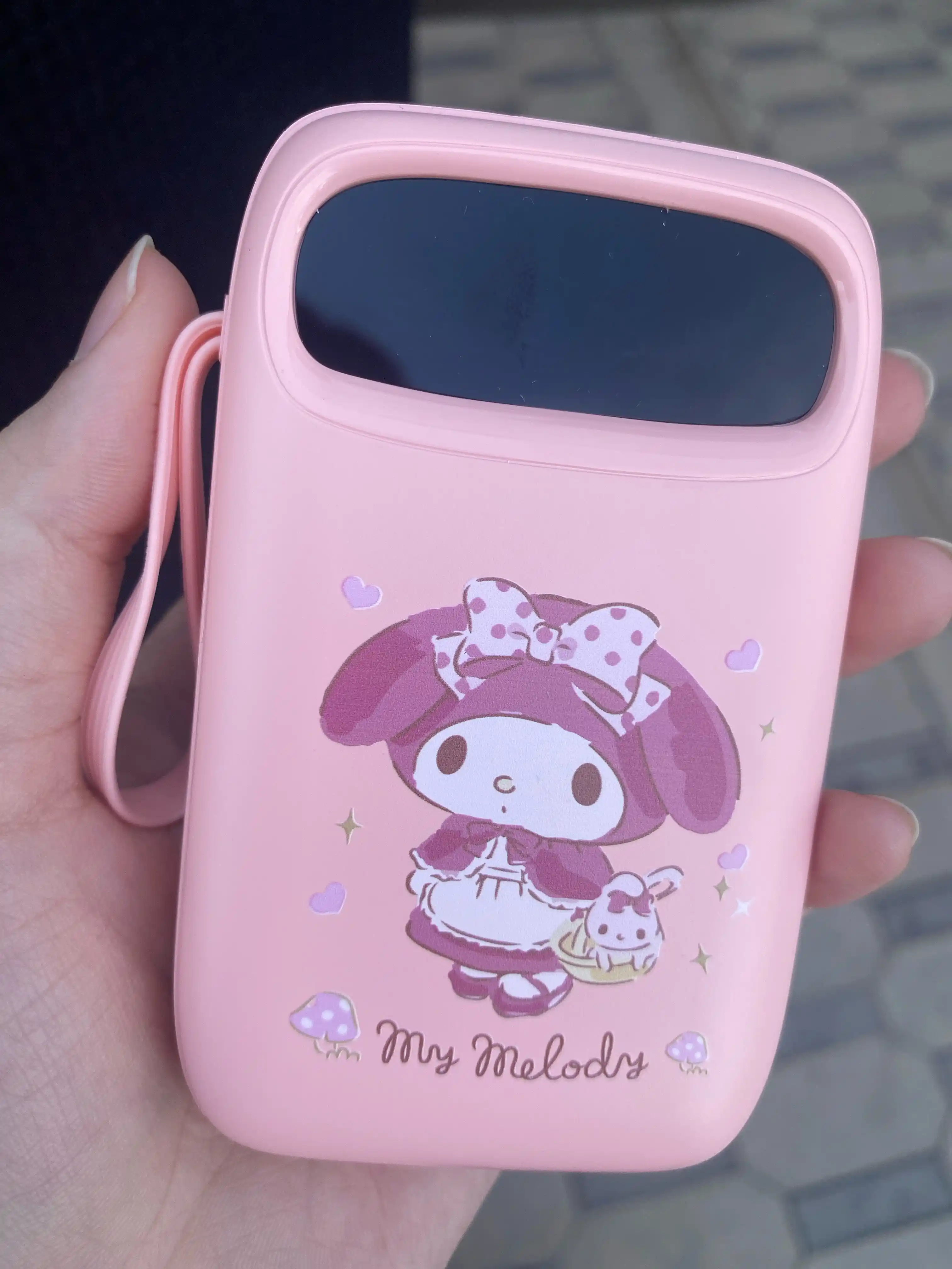 Jazibali PowerBank Hello Kitty, Kuromi, Cinnamonroll, Melody, 10000mAh, 4 ta kabel bilan