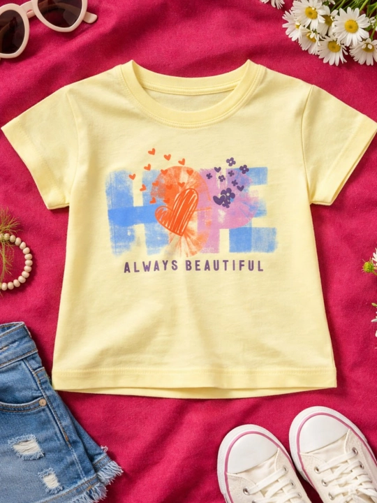Футболка для девочки, стрейч хлопок, Турция, 2-7 лет, рост 92-122см