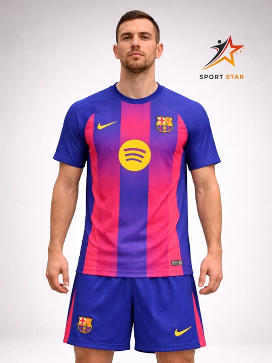 Футбольная форма Barcelona, 2025/26, для мужчин, спортивная форма, S, M, L, XL, XXL