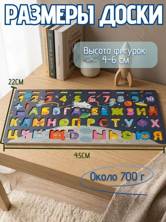 Развивающая детская доска Montessori, моторика, лабиринт, сортер, бизиборд, обучалка