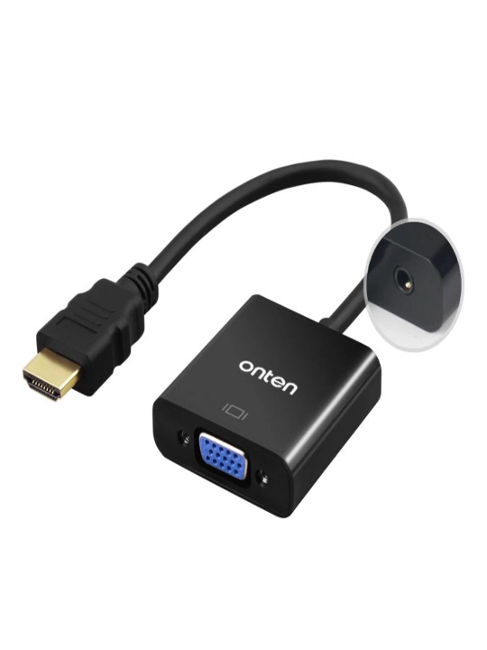 Конвертер Onten OTN-5169 HDMI to VGA с аудио 3.5mm, Full HD 1080p, 0.2м - 