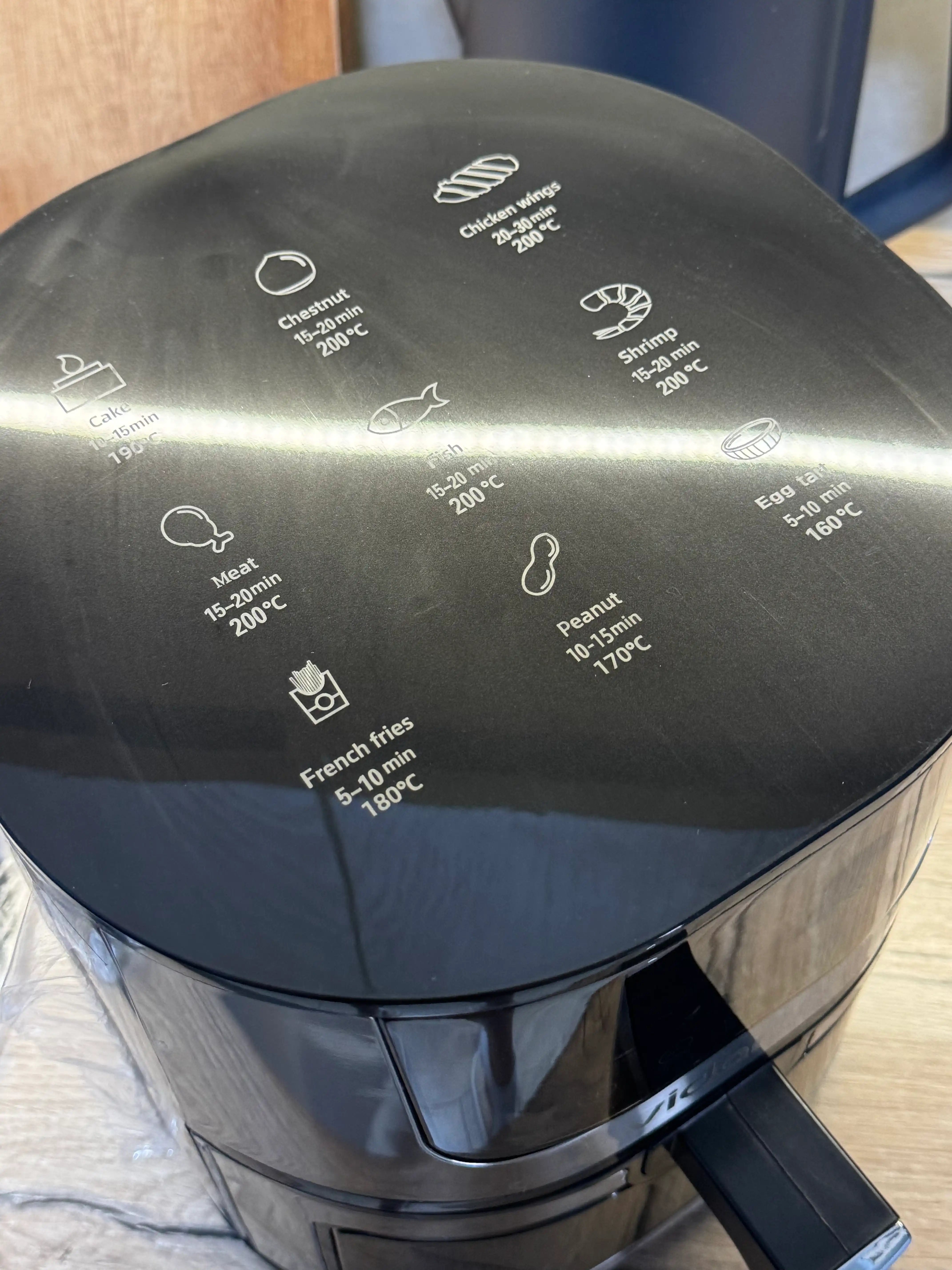 Аэрогриль Vidarte 6 л / 10 л, 1600 Вт, мультипечь Air Fryer