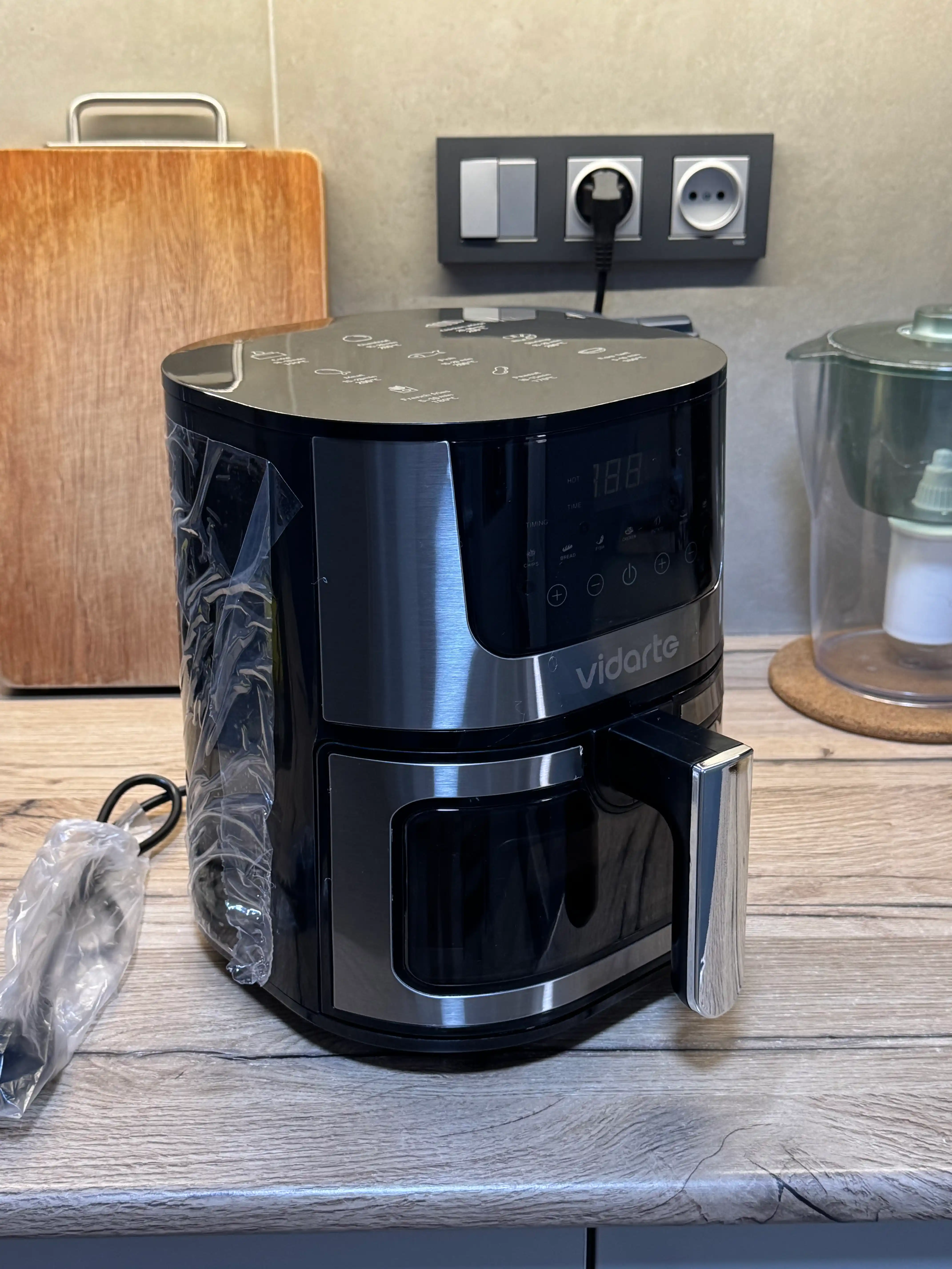 Аэрогриль Vidarte 6 л / 10 л, 1600 Вт, мультипечь Air Fryer