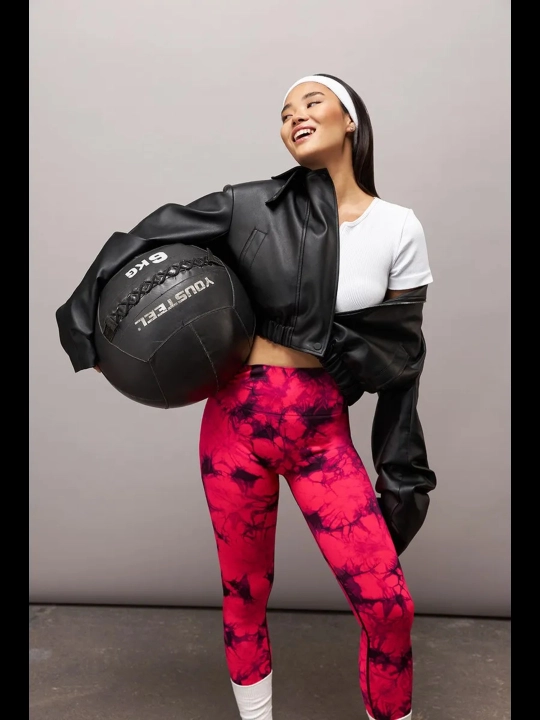 Ayollar uchun "push-up" effektli sport legginslari, bel qismi baland fitnes legginslari