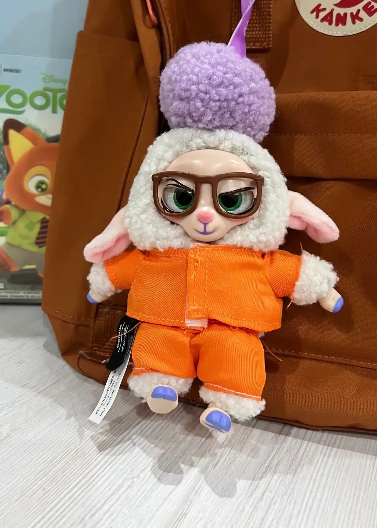 Zootopia Disney MINISOdan kolleksion yumshoq o‘yinchoq-brelok