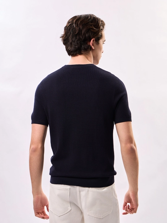 Свитер с круглым вырезом Slim Fit JT9503-2372 