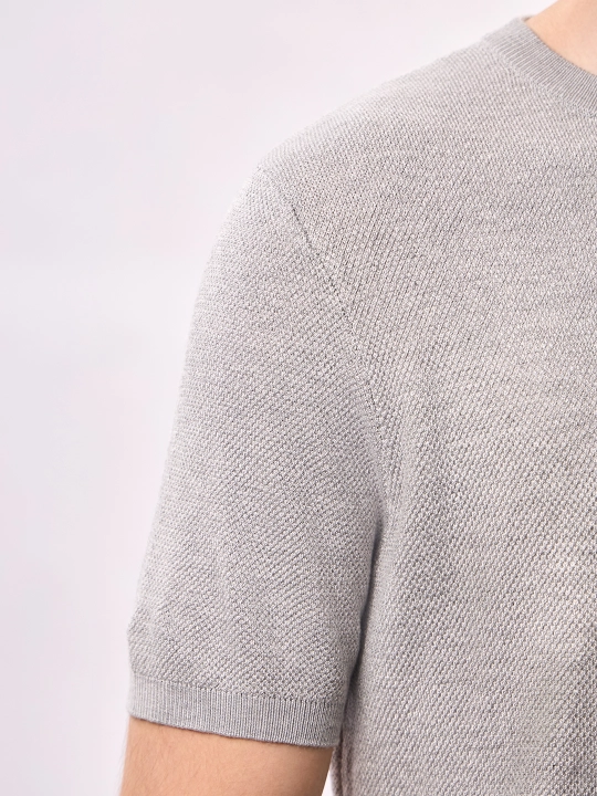 Свитер с круглым вырезом Slim Fit JT9503-2372 