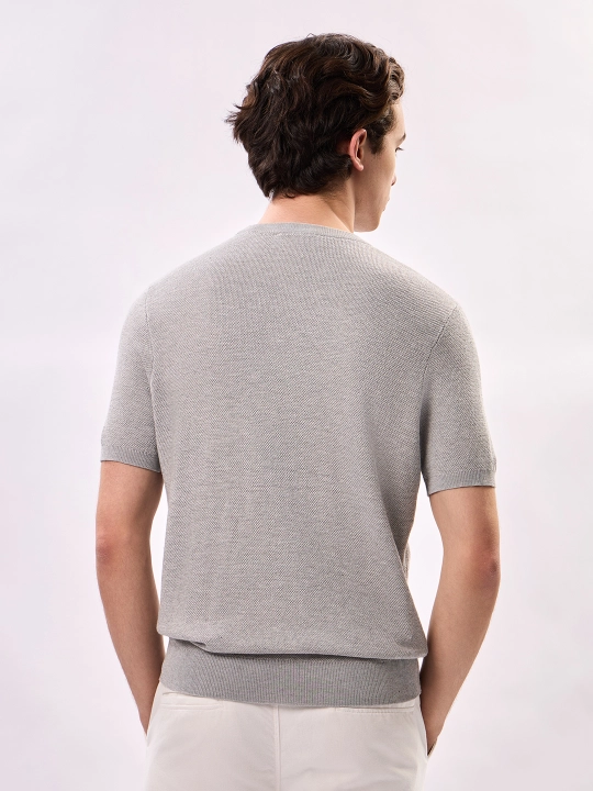 Свитер с круглым вырезом Slim Fit JT9503-2372 