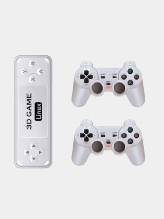 Игровая приставка для ТВ Y6 Game Stick 4K, 12000 игр, 2 джойстика