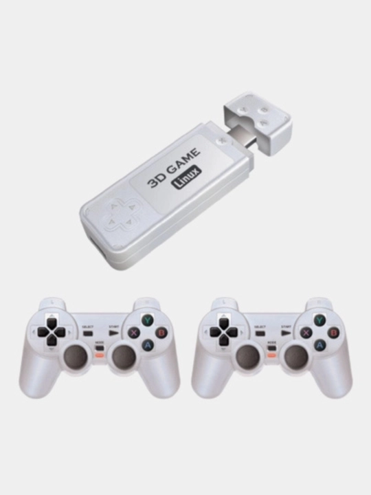 Игровая приставка для ТВ Y6 Game Stick 4K, 12000 игр, 2 джойстика