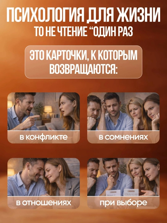 Психология в жизни. Карточки с описанием психологических эффектов. МАК карты