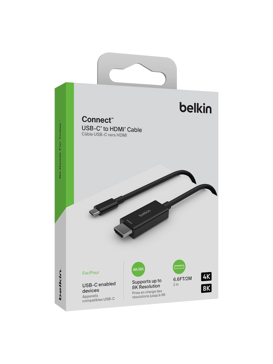 Kabel Belkin Type C to HDMI 8K va HDMI 2.1 Ultra HD 8K, HDR, 2 metrli