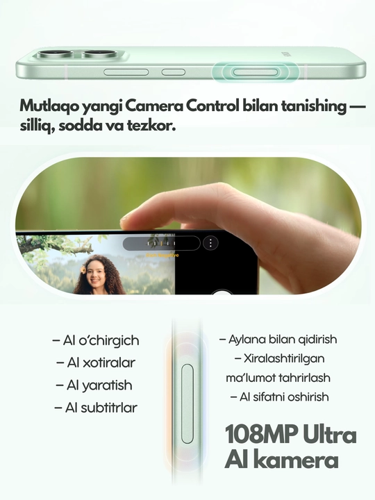 HONOR 600 Lite 5G smartfoni, AMOLED-ekran 1.5K,6520mA/soat 45Vt,108MP AI kamera, 1 yillik kafolat