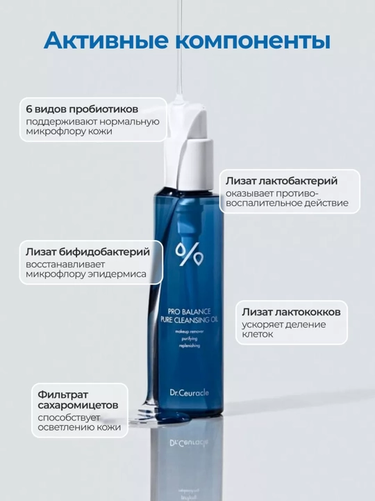Dr. Ceuracle Pro-Balance Pure Cleansing Oil — гидрофильное масло с пробиотиками, 155 мл