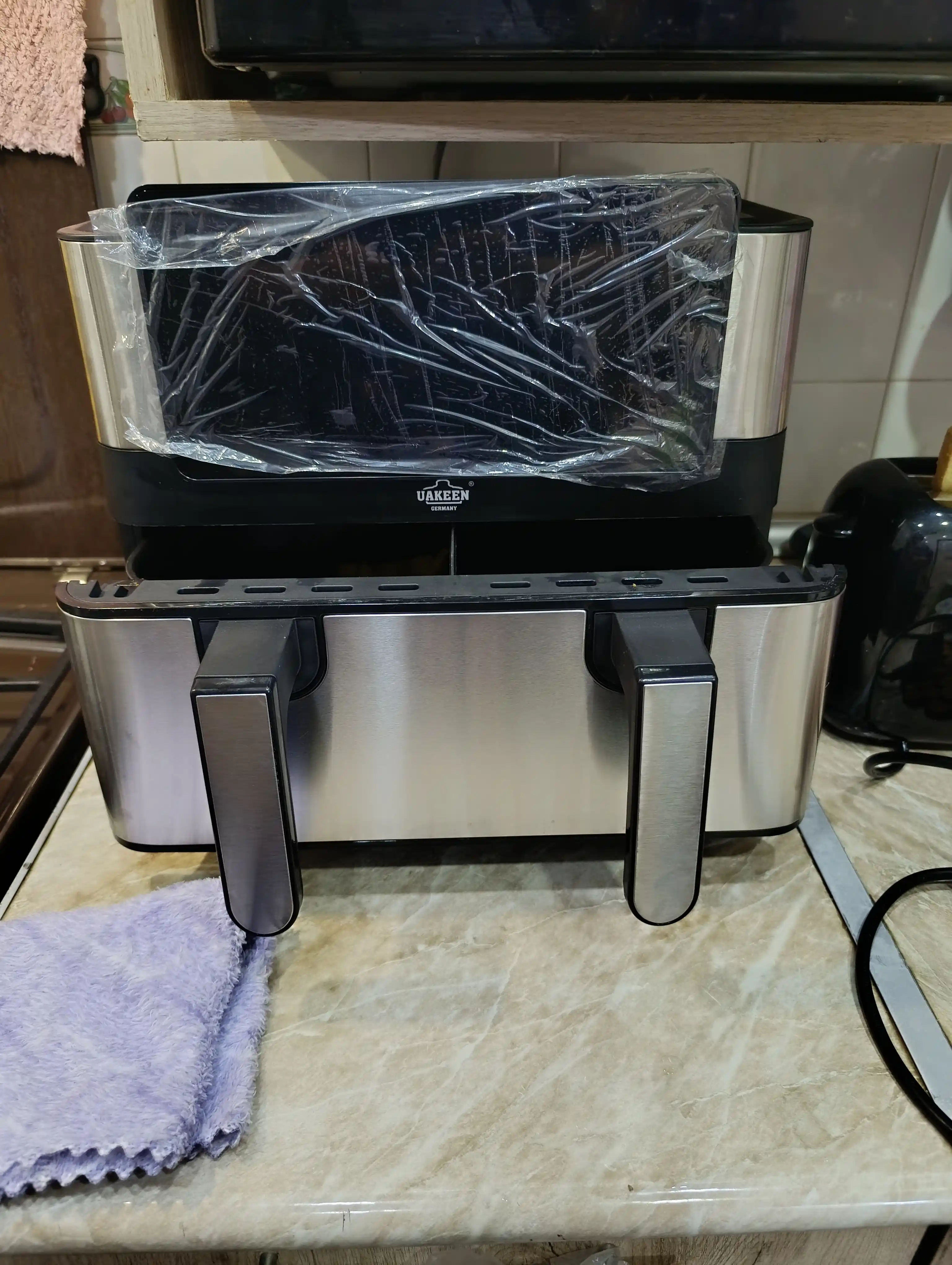 Elektr aerogril, 12 tasi 1 da, yog‘siz pishirish uchun frityurnitsa, 12 litr, 3000 Vt