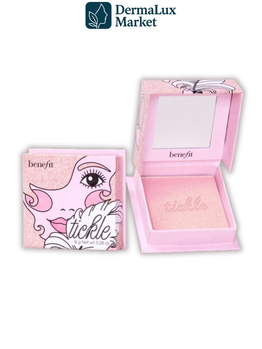 Нежное сияние и естественный блеск кожи лица с Benefit Tickle хайлайтер, розово-золотой тон 