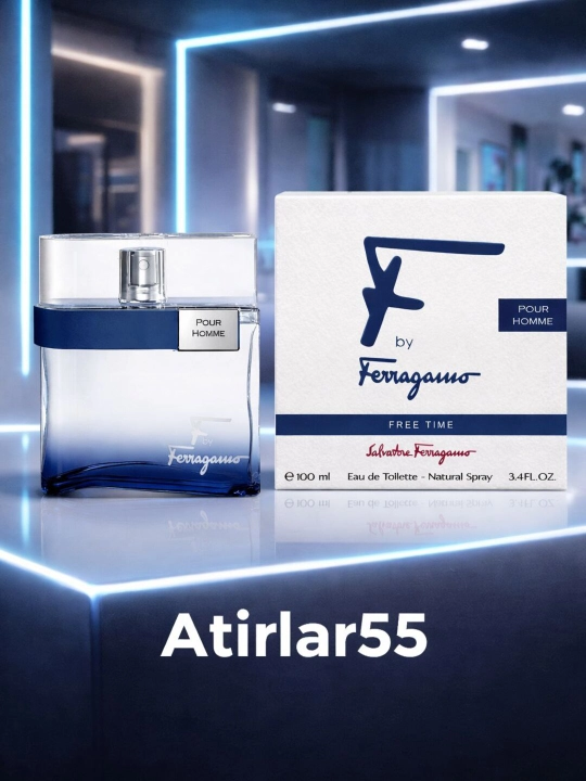 Ferragamo F by Ferragamo Pour Homme Free Time, Туалетная вода для мужчин, 100 мл - 