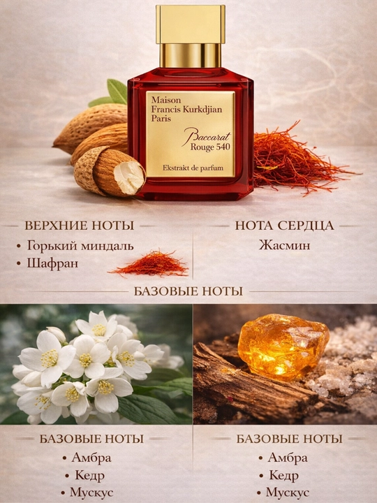Baccarat Rouge 540 Extrait de Parfum – uzoq turadigan atir, uniseks, 70 ml
